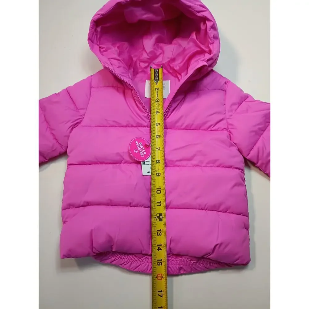 The Children's Place Toddler Girls' Pink Puffer Jacket - Picture 4 of 7